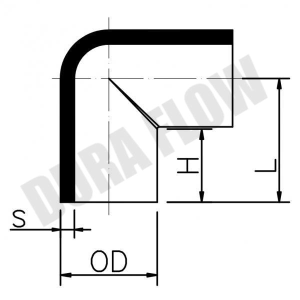 HDPE 90D BEND-B/W