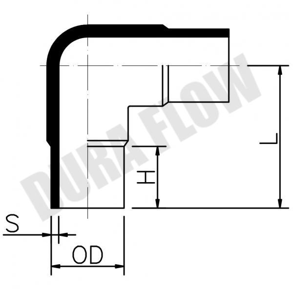 HDPE 90D BEND-B/W