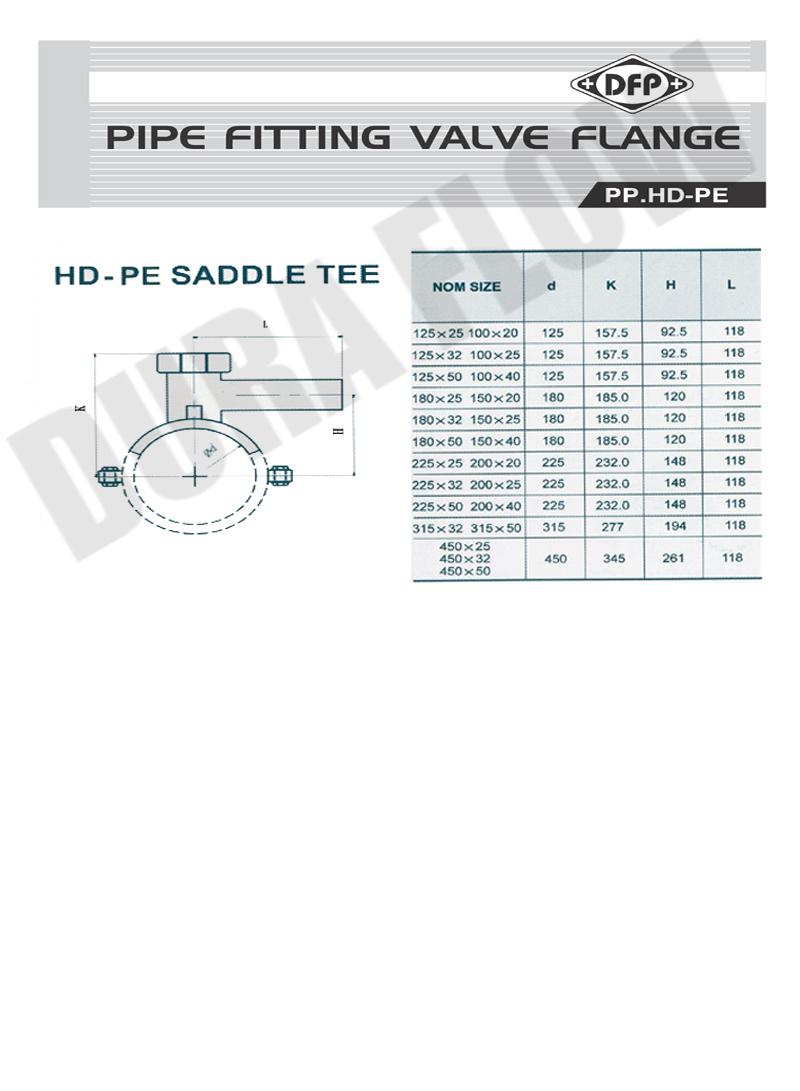 HDPE SADDLE TEE